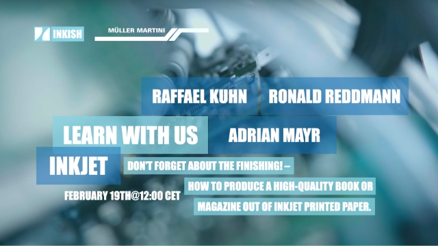 Don't forget about the finishing! – how to produce a high-quality book or magazine out of inkjet printed paper.