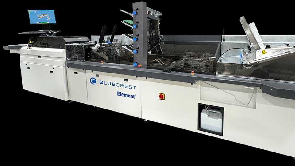 BlueCrest Launches Element — A Compact Mailroom Inserter | INKISH.NEWS